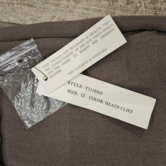 Sandro Pants Women Size 12 Straight Leg Lightweight Washable Trouser Heath Cliff - Picture 12 of 13